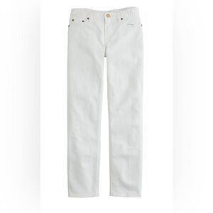 J.Crew White Womens Matchstick Jeans Size 29S Mid-rise Cotton Stretch NWT